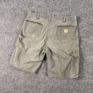 Carhartt Mens Cargo Shorts 38 Olive Green Relaxed Fit Workwear‎ Utility